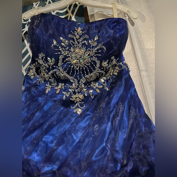 Navy blue prom dress - Picture 3 of 5